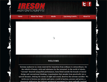 Tablet Screenshot of iresonmotorsports.com